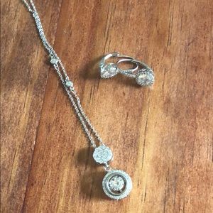 Earring and necklace set.